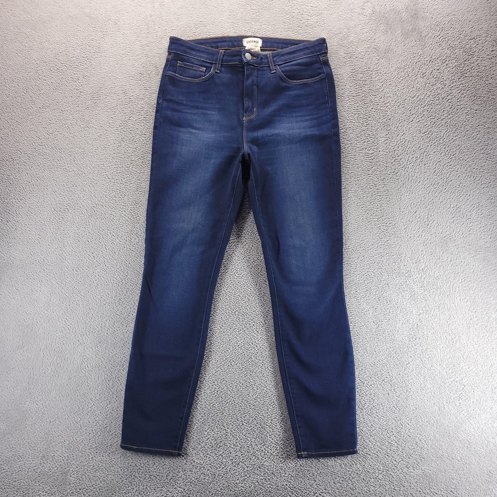 LAgence Jeans Womens 30 Blue High Rise Skinny Dark Wash Stretch Denim